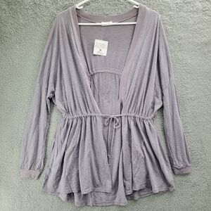 LAmade Revolve Belted Long Cardigan Sweater Womens Size Petite Small NWT